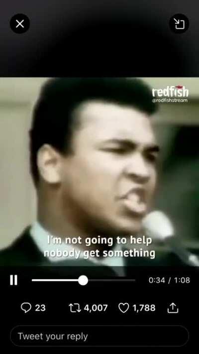 Muhammad Ali was one hell of a man