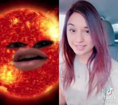 She has a cool mask I'll give her that.