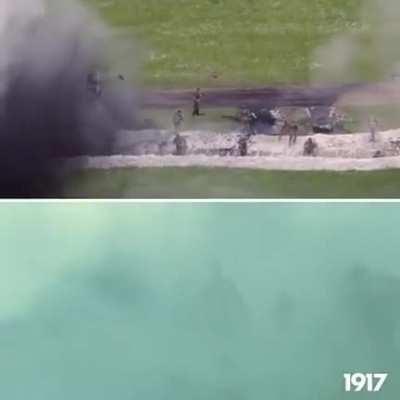 Scene from the movie, 1917