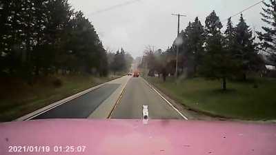 80,000 pound truck loses brakes and heads right for a loaded school bus
