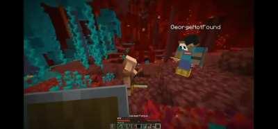 Dream and his friends reaction when they saw a Piglin dancing