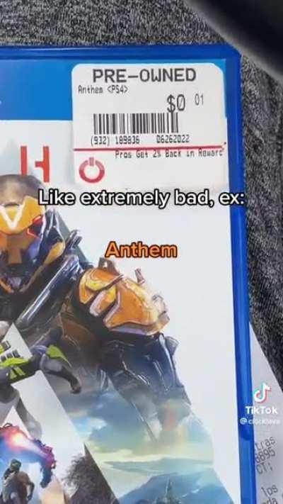 Got Anthem for $0.01. 🤣