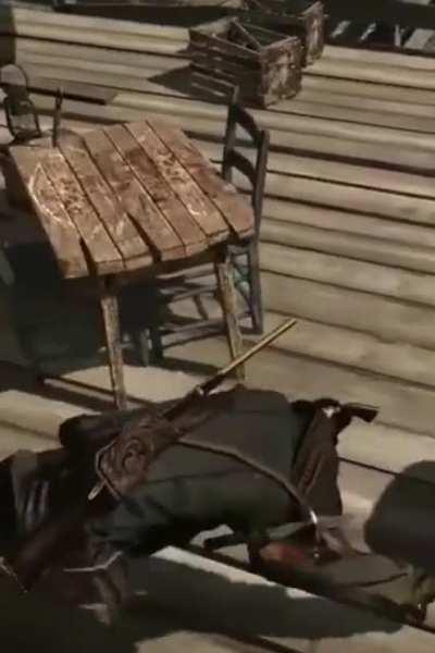 [Red Dead Redemption] John Marston inventing the griddy, 1911 (colorized).