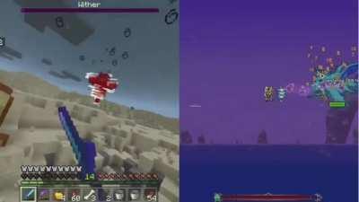 A little video edit for Steve vs The Terrarian (Minecraft vs Terraria)