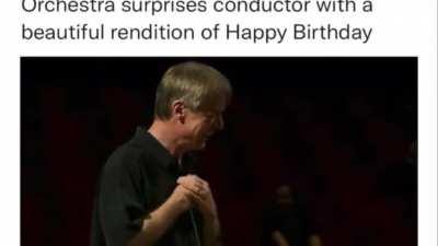 That smile on his face. Source: IG:torontosymphony