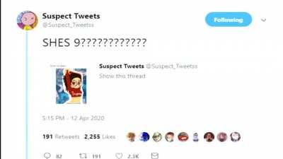 SHE'S NINE??????????