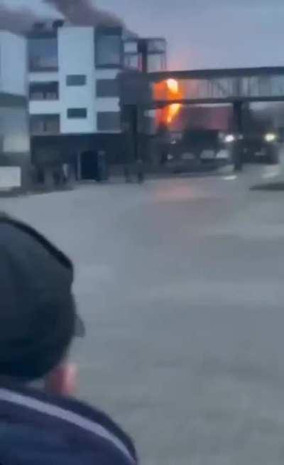Missile strike on Ivano-Frankivsk airport in Ukraine early hours of this morning. (Sorry if it didn't suit this sub kinda new here)