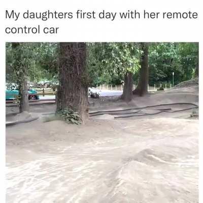 At that moment she realized that cars are not her thing