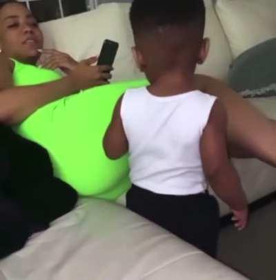 Lil nigga tryna get some booty
