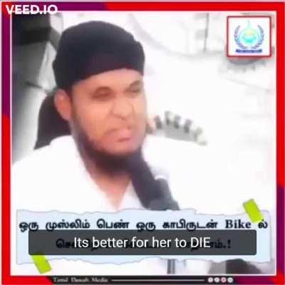 Mohammedism follower advocating violence against women for eloping with 