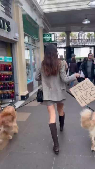 Free Hugs From Golden Retrievers