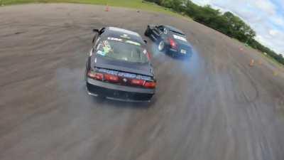 Being chased by a 1J s14 @OSW filmed by @gh0stfpv