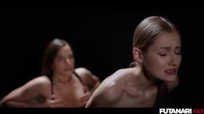 Trapped... The only way out? Drain my futa cock!