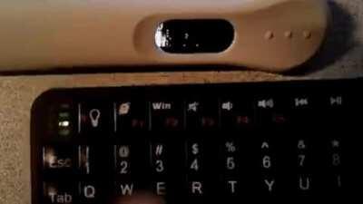 Doom running on a pregnancy test.