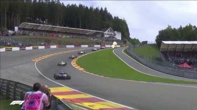 Arima Kana takes the lead of the Belgian Grand Prix