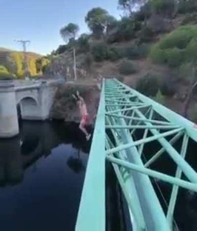 That was a leap from the poto.