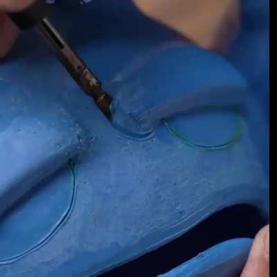 Mosquito coil holder made using a 3D printing pen.