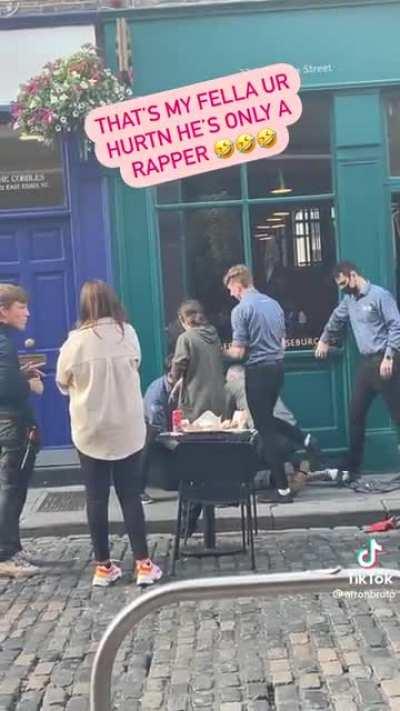 Rapper gets manhandled on Dublin streets