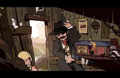 | Stuck between a rock and a soft wall |. Made a short animated loop about being hunted in the bayou.