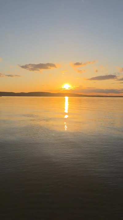 Sunset last night on Lake Superior