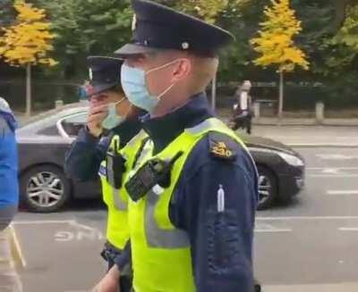 Irish policewoman gets spooked by plant