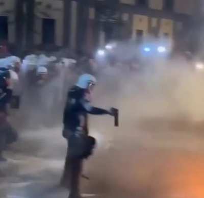 Not-so-peaceful protest