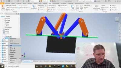 Monorail tripteron moves in 3D by moving its motors in 1D