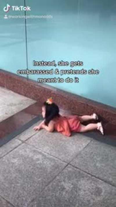 I didn’t fall. I was posing.