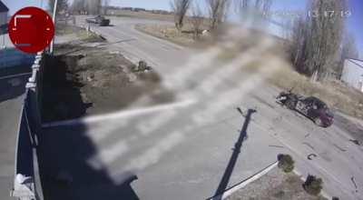 War crime on 60 year old couple targeted by Russian tank fire in Ukraine