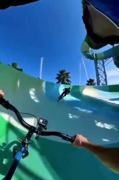 HMRB while I bike down the water slide