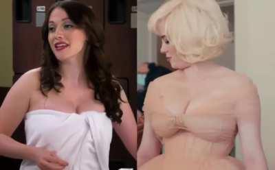 Big natural tits battle: Kat Dennings vs Billie Eilish