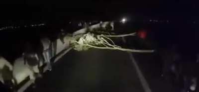 Driving through the night in France