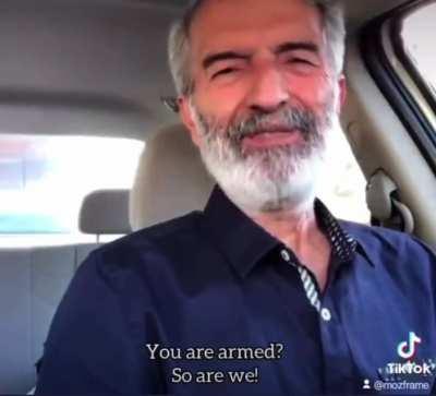“You are armed? So are we! The warmest weapon in the world is in our hands: our blood.” - Veteran #Iran theatre & film actor, Mohammad Emrani, releases video to leaders of the Islamic Republic