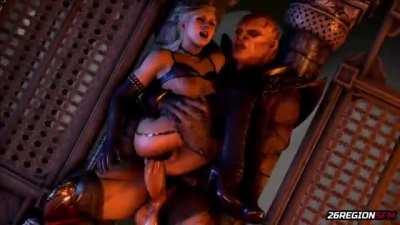 Cassie Cage vs Shao Kahn (26regionsfm)