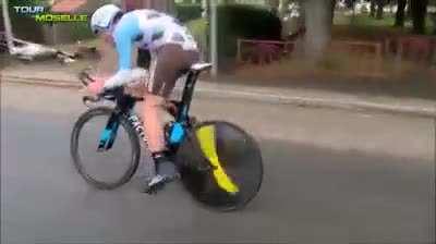 When your handlebars break at full tilt.