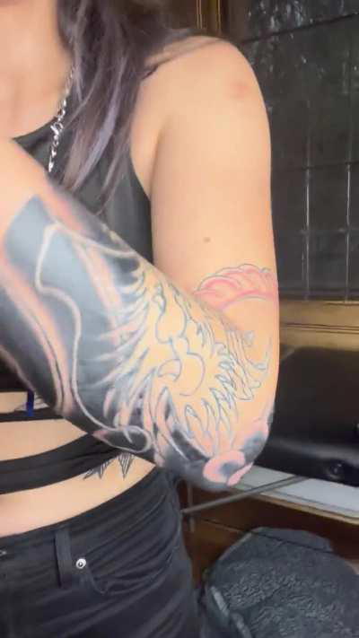 Here’s a video of my unfinished tattoo so you can keep laughing lol