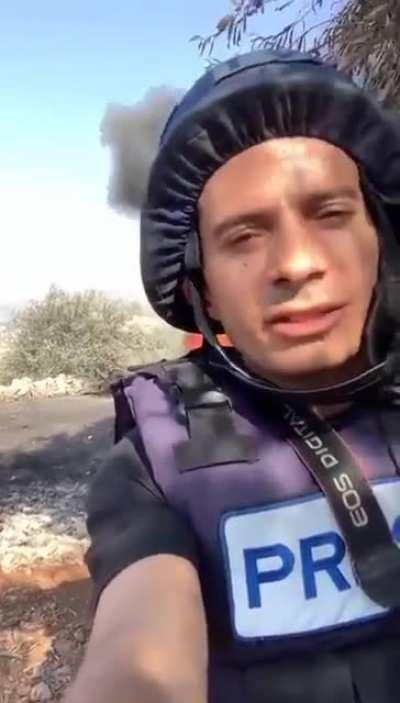 Journalist dodges a bullet