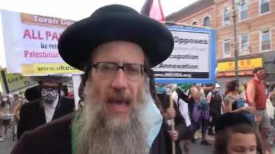 Jews marching in New York city for Palestine