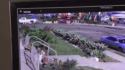 Man gets hit at back of his truck loading his gear while his coworker stands close by. Victim survived but both legs severed on impact.