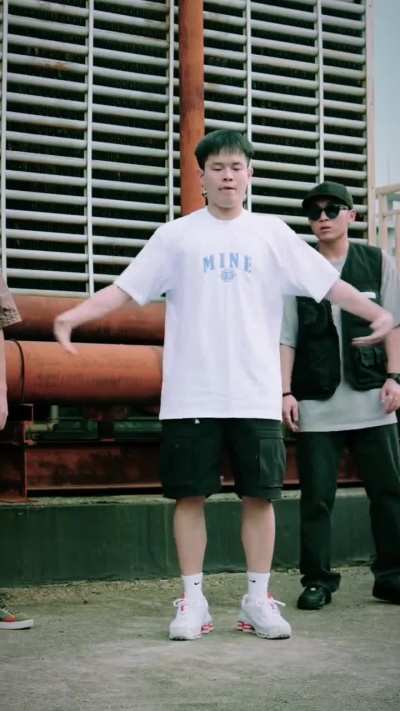 Bringing back the 80s with his moves