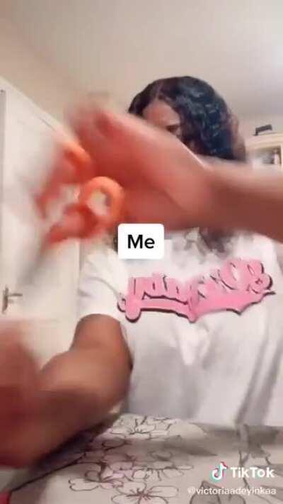 Yes I am not like other girls I eat my nails