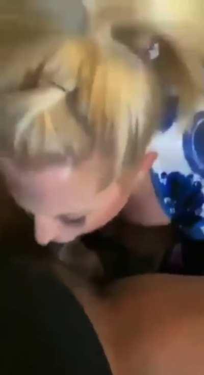 Mom of two hasn't forgotten how to throat big cocks 😈😈