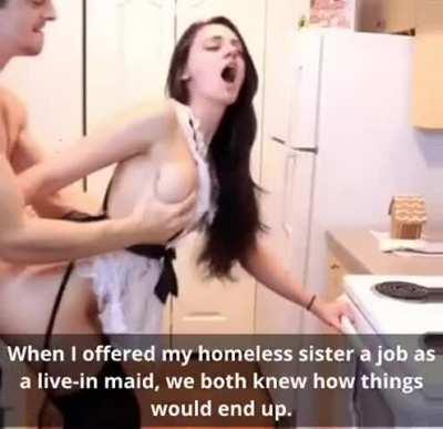 Sister has to pay rent somehow