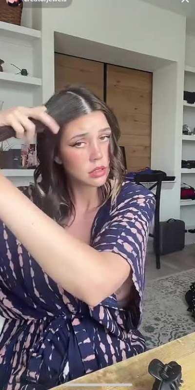 Slip while doing hair