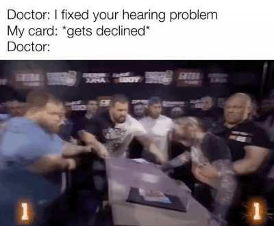 Fair enough doctor