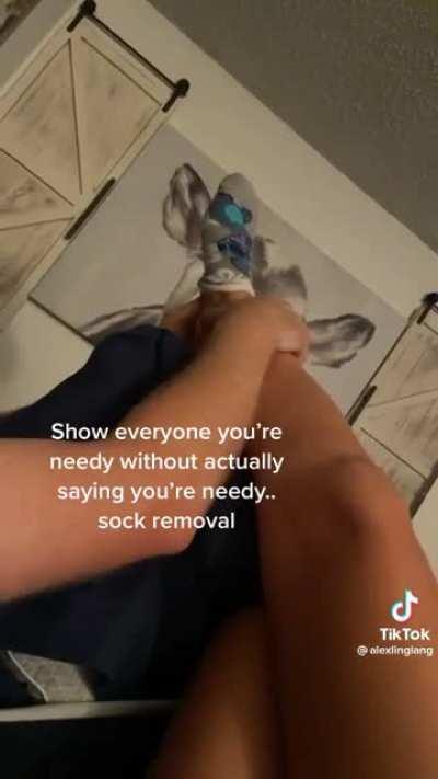 her page has a lot of feet content