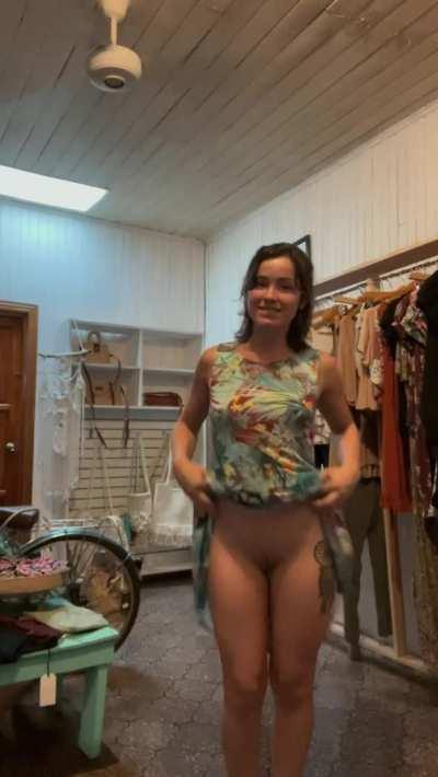 Found a Moment to Flash at the Store