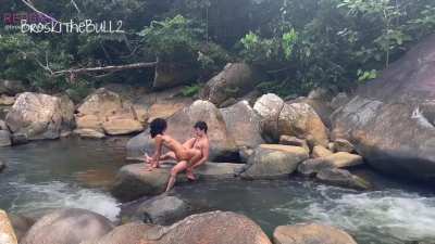 Embracing her wild side