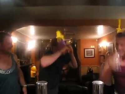 Just some friends out having a drink...