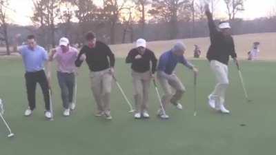 Just Guys All Putting In The Same Hole